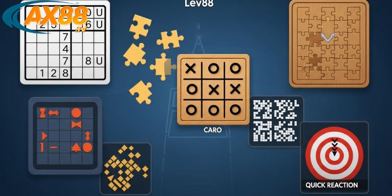Game trí tuệ AX88 2 Các thử thách logic rèn luyện trí lão khi chơi