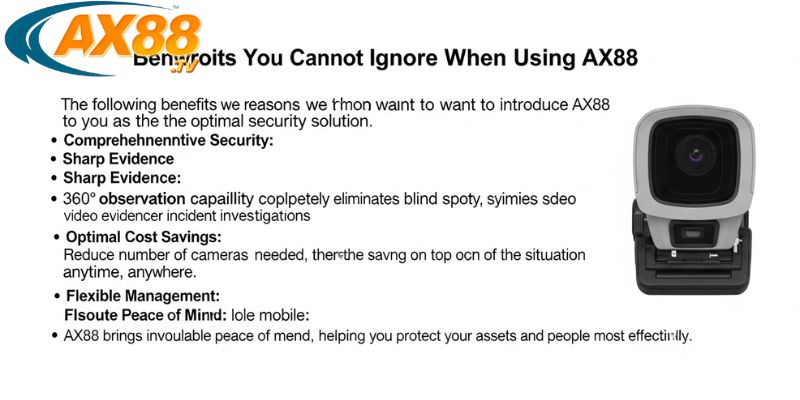 Giới Thiệu AX88 – Camera Thông Minh Tích Hợp AI & Giải Trí 3 Lợi ích khi lựa chọn sử dụng AX88