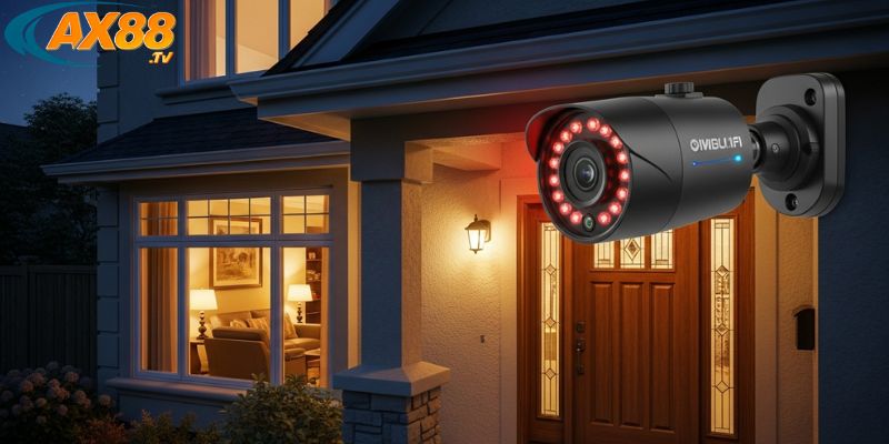 Camera IP/Wifi (kết nối nhanh) – Giải pháp giám sát tiện lợi cho thời đại số 4 AX88 IP/Wifi quan sát cổng nhà ngoài trời ban đêm