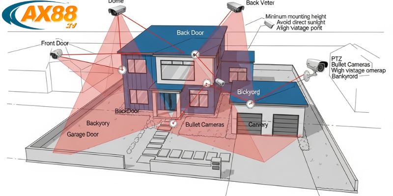 Vị trí lắp đặt chuẩn giúp phát huy tối đa hiệu quả camera an ninh